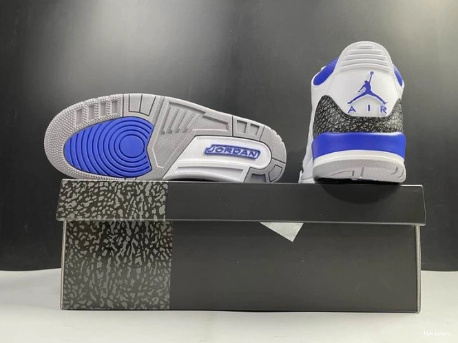 Reps TBK Blue Air Racer Jordan 3 CT8532-145 0813